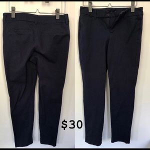 Navy blue ankle dress pants